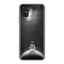 Силиконовый Чехол с принтом "Космонавты" на ZTE Blade V2020 Smart – Космонавт романтик