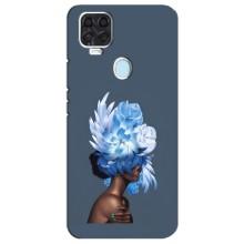 Чехлы (ART) Цветы на ZTE Blade V2020 (VPrint) (Квіти на голові)