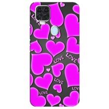 Чехлы для любимой на Блейд В2020 (VPrint) (Pink hearts)