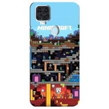 Чохол Майнкрафт на ZTE Blade V2020 (AlphaPrint) Minecraft (фон Minecraft)