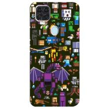 Чохол Майнкрафт на ZTE Blade V2020 (AlphaPrint) Minecraft (Колаж Майнкрафт)
