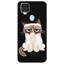 Чохол з принтом для ZTE Blade V2020 (AlphaPrint) Модні коти (Сумний кіт)