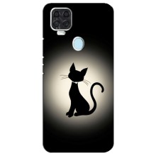 Чохол з принтом для ZTE Blade V2020 (AlphaPrint) Модні коти (Силует котика)