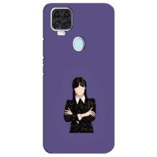 Чохли Венсдей на ZTE Blade V2020 Уенсдей (AlphaPrint) (Венздей у чорному)