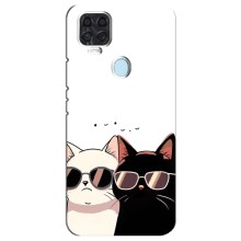 Чохол з малюнком кіт на ZTE Blade V2020 (Коти в окулярах)
