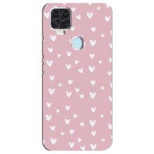 Чохол з розовим принтом для ZTE Blade V2020 (Сердечки на рожевому)