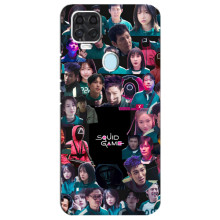 Чохол Гра в кальмара для ZTE Blade V2020 – Колаж гра кальмара