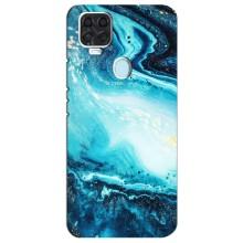Мраморний чехол на ZTE Blade V2020 (VPrint) (Блакитний мрамор)