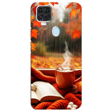 Чохол з унікальним дизайном 'Осінь з кавою' для ZTE Blade V2020 – Кава і дощ