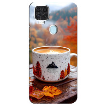 Чохол з унікальним дизайном 'Осінь з кавою' для ZTE Blade V2020 – Кава на природі