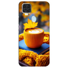 Чохол з унікальним дизайном 'Осінь з кавою' для ZTE Blade V2020 – Кава з жовтим
