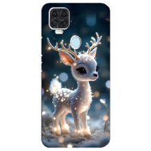 Яскравий чохол для ZTE Blade V2020 з Зимові Оленята – Блискуче оленятко