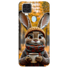 Печатный чехол «Зверята с кофе» для ZTE Blade V2020 – Зайчик с кофе