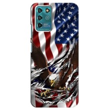 Чехол Флаг USA для ZTE Blade V30 Vita (Флаг USA)