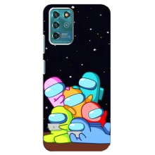 Чехол Амонг Ас для ZTE Blade V30 Vita (AlphaPrint) (Скины в космосе)
