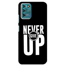 Силіконовый Чохол на ZTE Blade V30 Vita з картинкою НАЙК – Never Give UP