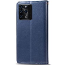 Кожаный чехол книжка GETMAN Gallant (PU) для ZTE Blade V30 – Синий