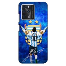 Чехлы для ZTE Blade V30 (Leo чемпион) (AlphaPrint) (Месси сборная)