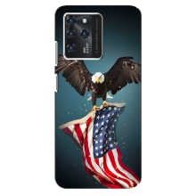 Чохол Прапор USA для ZTE Blade V30 (Орел і прапор)