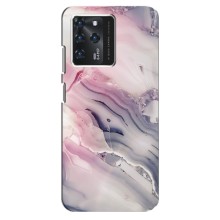 Мраморний чехол на ZTE Blade V30 (VPrint) (Пурпурний Мрамор)