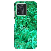Мраморний чехол на ZTE Blade V30 (VPrint) (Салатовий Мрамор)
