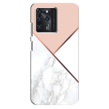 Мраморний чехол на ZTE Blade V30 (VPrint) (Тройний мрамор)