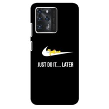 Силиконовый Чехол на ZTE Blade V30 с картинкой Nike – Later