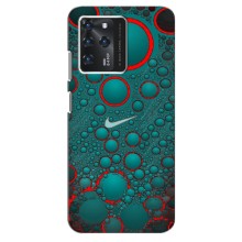 Силиконовый Чехол на ZTE Blade V30 с картинкой Nike (Найк зеленый)