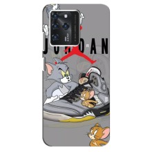 Силиконовый Чехол Nike Air Jordan на ЗТЕ Блейд В30 (Air Jordan)