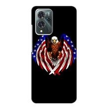 Чехол Флаг USA для ZTE Blade V40 Pro (Крылья США)