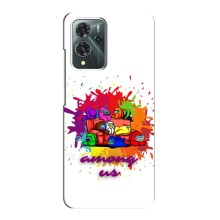 Чехол Амонг Ас для ZTE Blade V40 Pro (AlphaPrint) (Яркий АмонгАс)