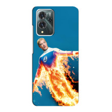 Чехол с принтом Фантастическая четверка для ZTE Blade V40 Pro – Человек-Факел