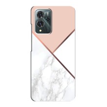 Мраморный чехол на ZTE Blade V40 Pro (VPrint) (Тройной мрамор)
