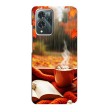 Чохол з унікальним дизайном 'Осінь з кавою' для ZTE Blade V40 Pro – Кава і дощ