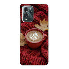 Чохол з унікальним дизайном 'Осінь з кавою' для ZTE Blade V40 Pro – Кава на ковдрі