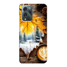 Чохол з унікальним дизайном 'Осінь з кавою' для ZTE Blade V40 Pro – Осінньо-зимове кава