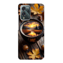 Чохол з унікальним дизайном 'Осінь з кавою' для ZTE Blade V40 Pro – Темна кава