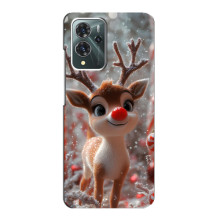 Яскравий чохол для ZTE Blade V40 Pro з Зимові Оленята
