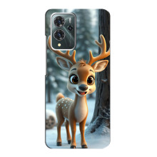 Яскравий чохол для ZTE Blade V40 Pro з Зимові Оленята – Оленятко в лісі