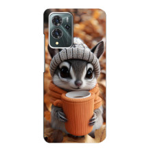 Друкований чохол 'Звірята з кавою' для ZTE Blade V40 Pro