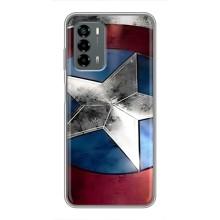 Чехол с Щитом Капитана Америки на Blade V40 Vita – Щит Капитана Америки