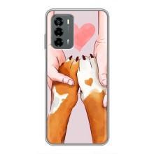 Чехол (ТПУ) Милые собачки для Blade V40 Vita – Любовь к собакам