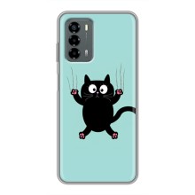 Чехол с милыми котиками на Блейд В40 Вита (Черный кот)
