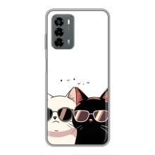 Чехол с рисунком кот на Blade V40 Vita – Коты в очках