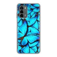 Силіконовий бампер з картинкою звірів для Blade V40 Vita (Крила метеликів)