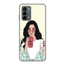 Силиконовый Чехол на Blade V40 Vita с картинкой Стильных Девушек – С напитком