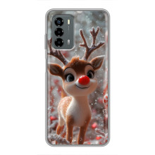 Яркий чехол для Blade V40 Vita с Зимними Оленятами