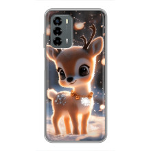 Яркий чехол для Blade V40 Vita с Зимними Оленятами – Оленёнок