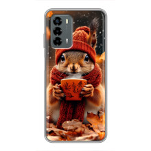 Друкований чохол 'Звірята з кавою' для Blade V40 Vita – Білка з кавою