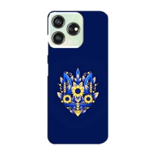 Чохли для ZTE Blade V50 Design Укр. Символіка (AlphaPrint) (Квітковий Герб)